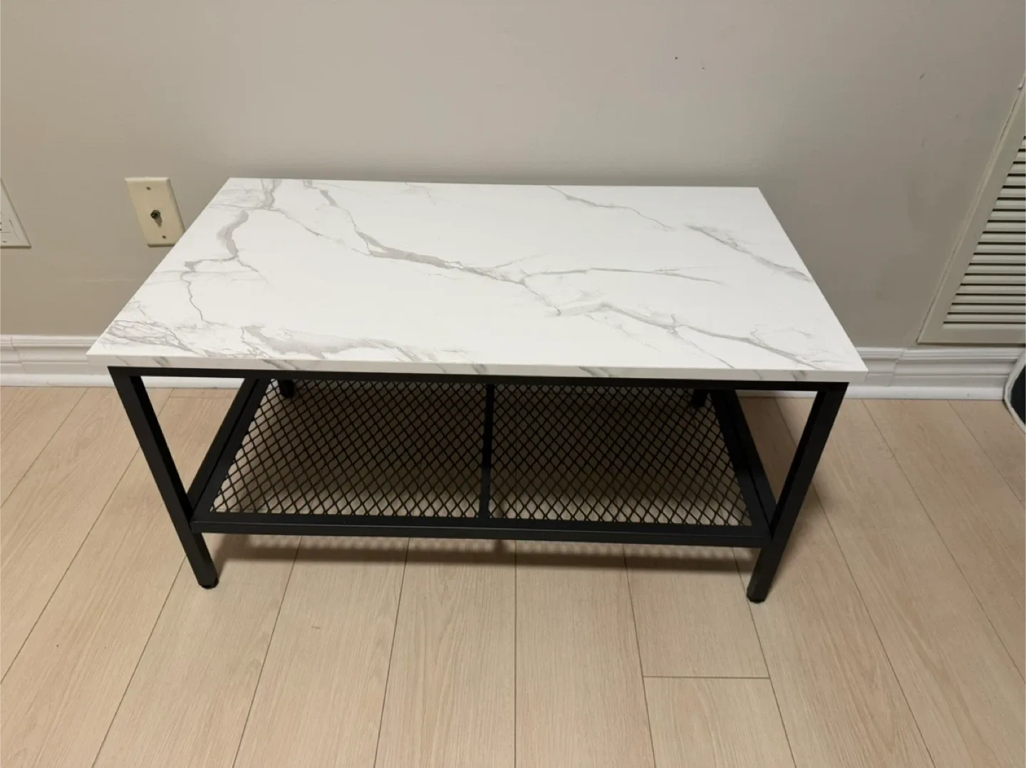 White Marble Top Coffee Table