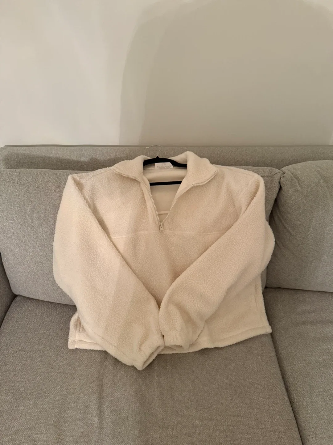 Sherpa 1/4 Zip Pullover Size S