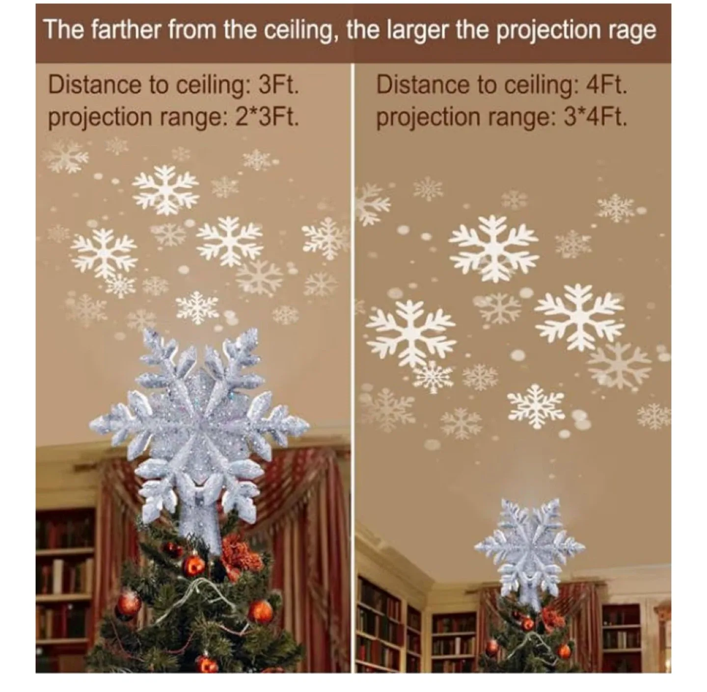 LED Projector Tree Top Star-use like new image indicator(2)