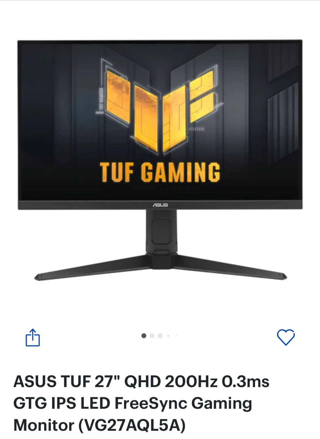 ASUS TUF 27" Gaming Monitor