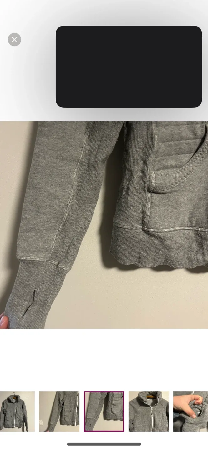Lululemon Scuba Hoodie - Size 8 - Grey image indicator(3)