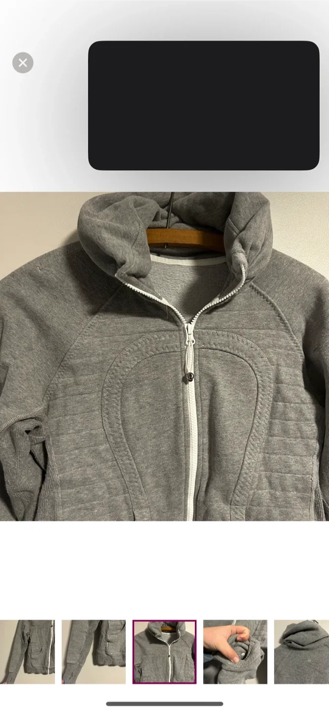 Lululemon Scuba Hoodie - Size 8 - Grey image indicator(4)