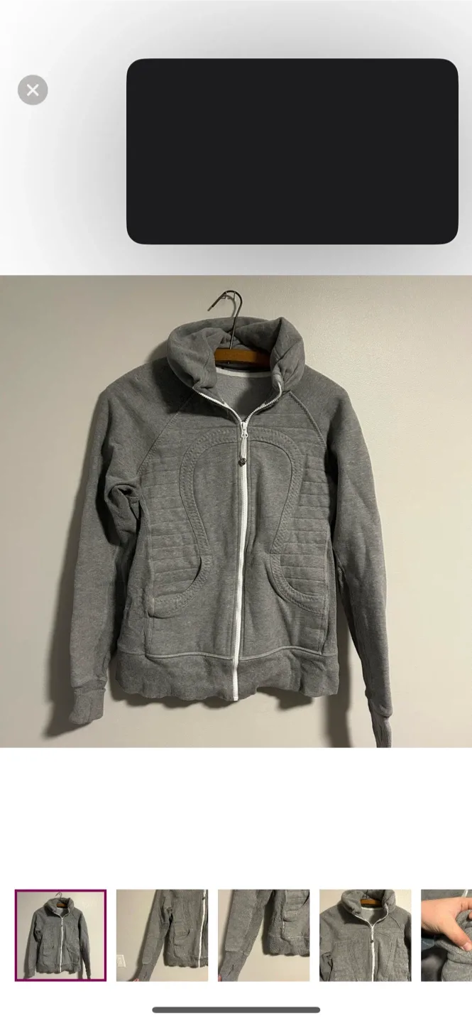 Lululemon Scuba Hoodie - Size 8 - Grey