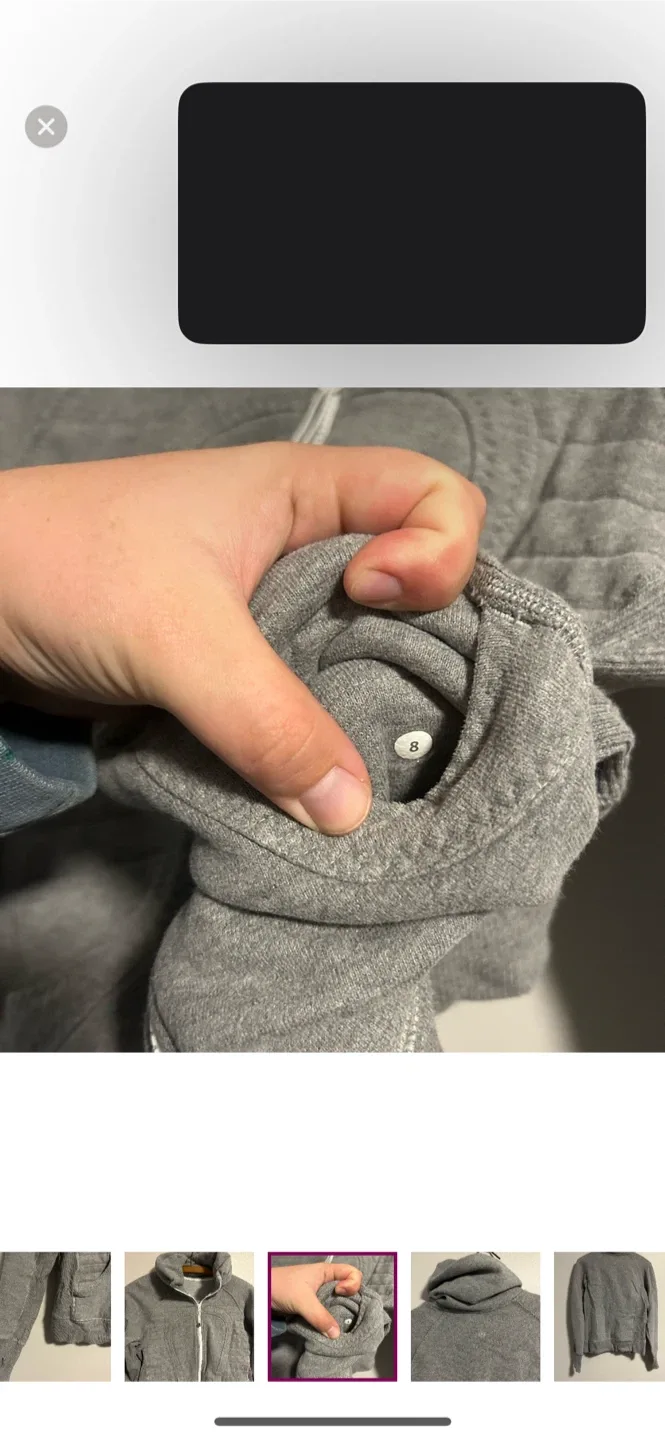 Lululemon Scuba Hoodie - Size 8 - Grey image indicator(5)