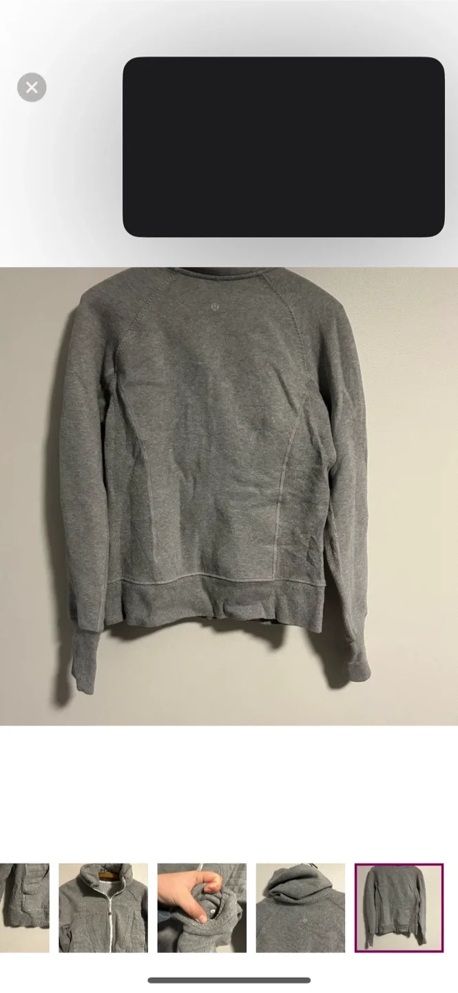 Lululemon Scuba Hoodie - Size 8 - Grey image indicator(7)