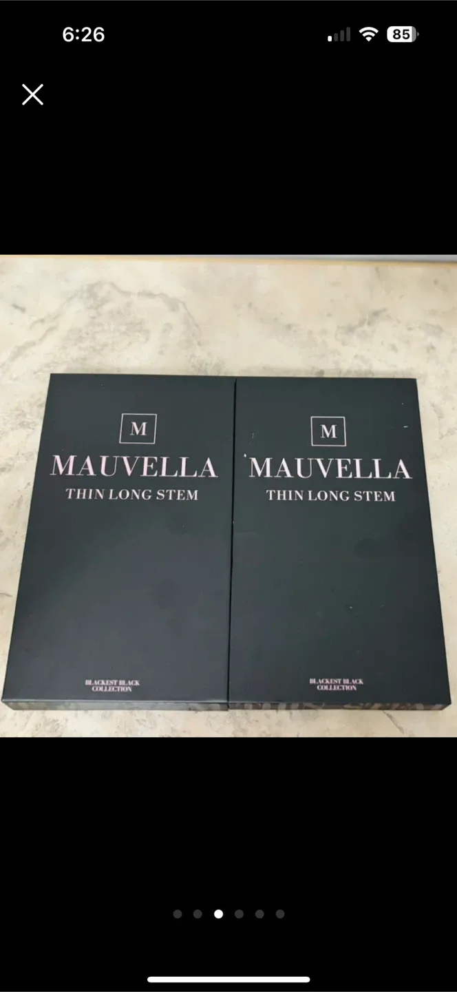 Mauvella Thin Long Stem Lashes - Blackest Black