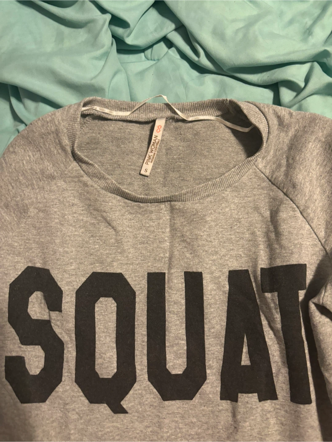 Pink Woman Grey 'Squat' Sweatshirt - Size S - photo 2