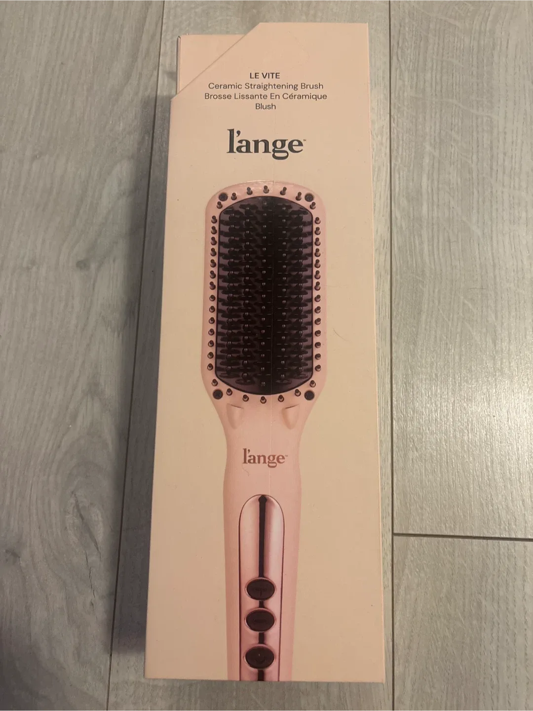L'ange LE VITE Ceramic Straightening Brush - Blush