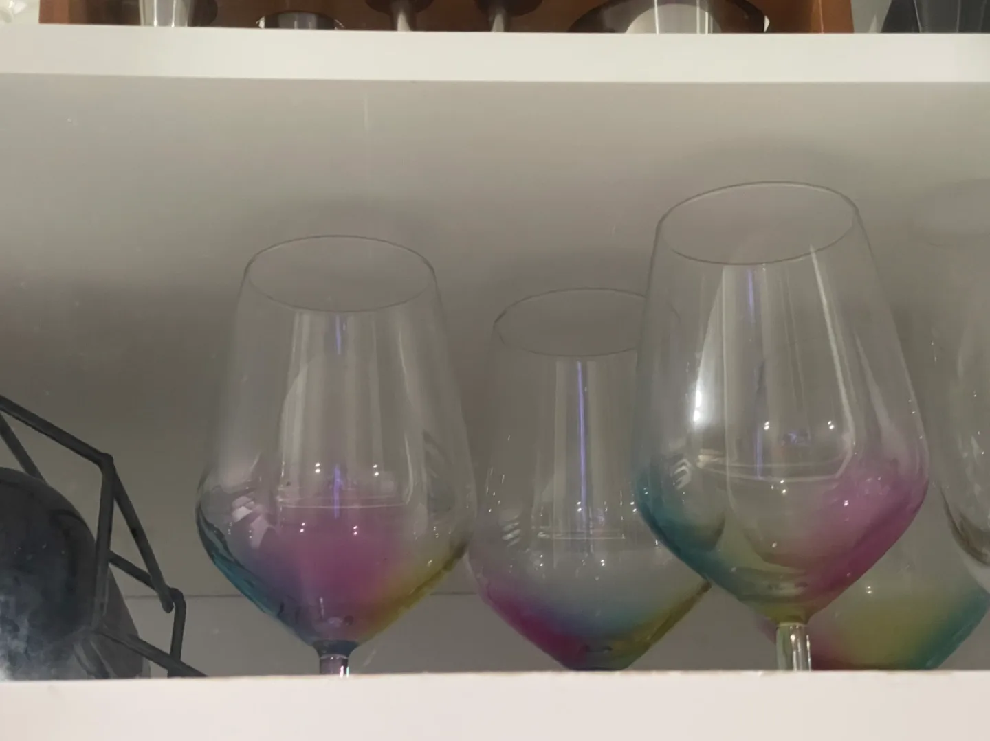 8Rainbow Wine Glasses