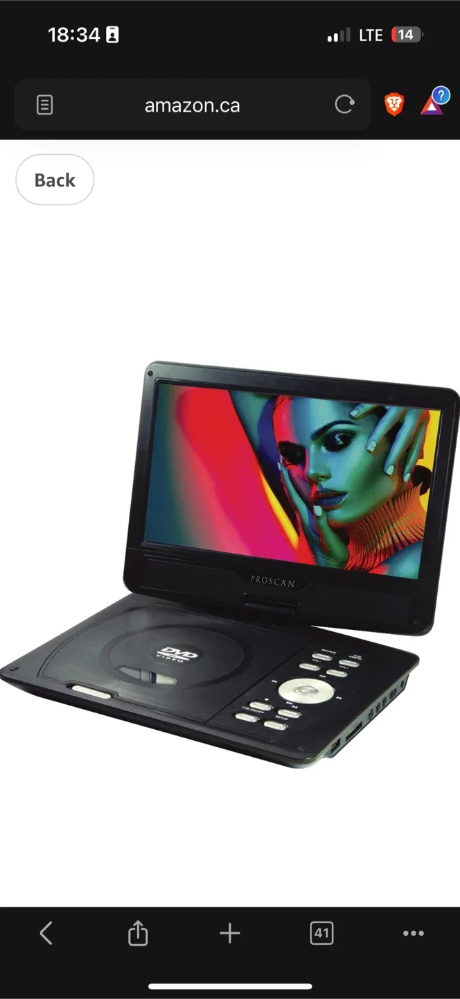 *New* $200 Proscan PDVD1030 10-in Portable DVD Player