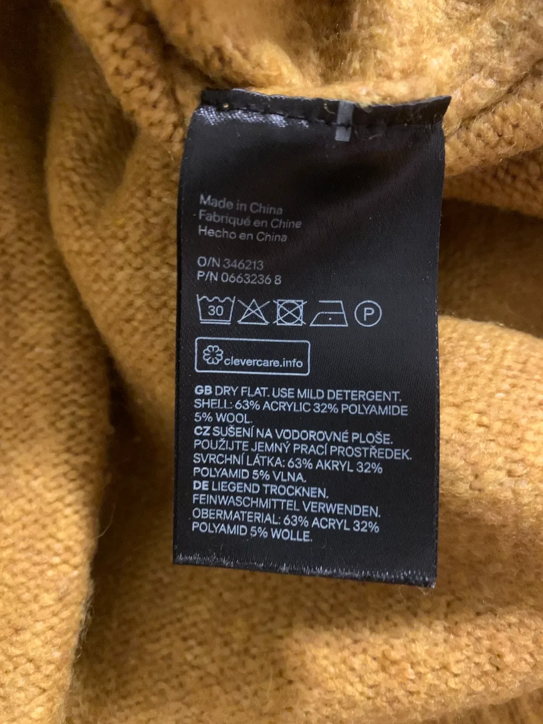 Mock Neck Sweater - Mustard Yellow image indicator(3)