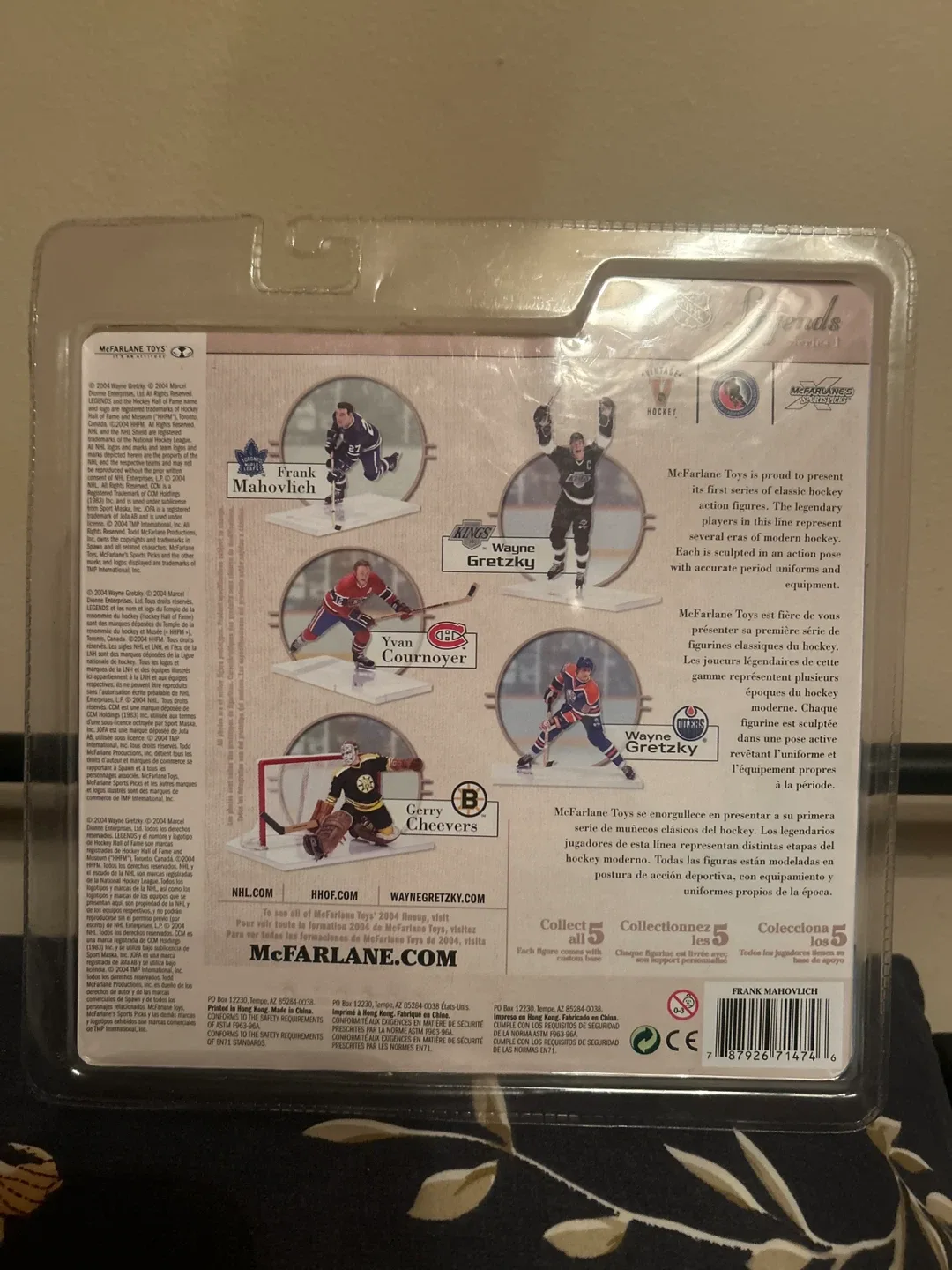 2004 McFarlane NHL Legends Frank Mahovlich Maple Leafs image indicator(2)