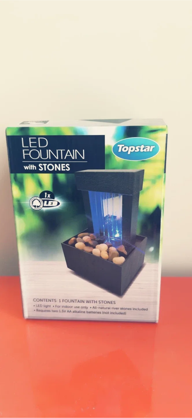 Led fountain with stone image indicator(3)