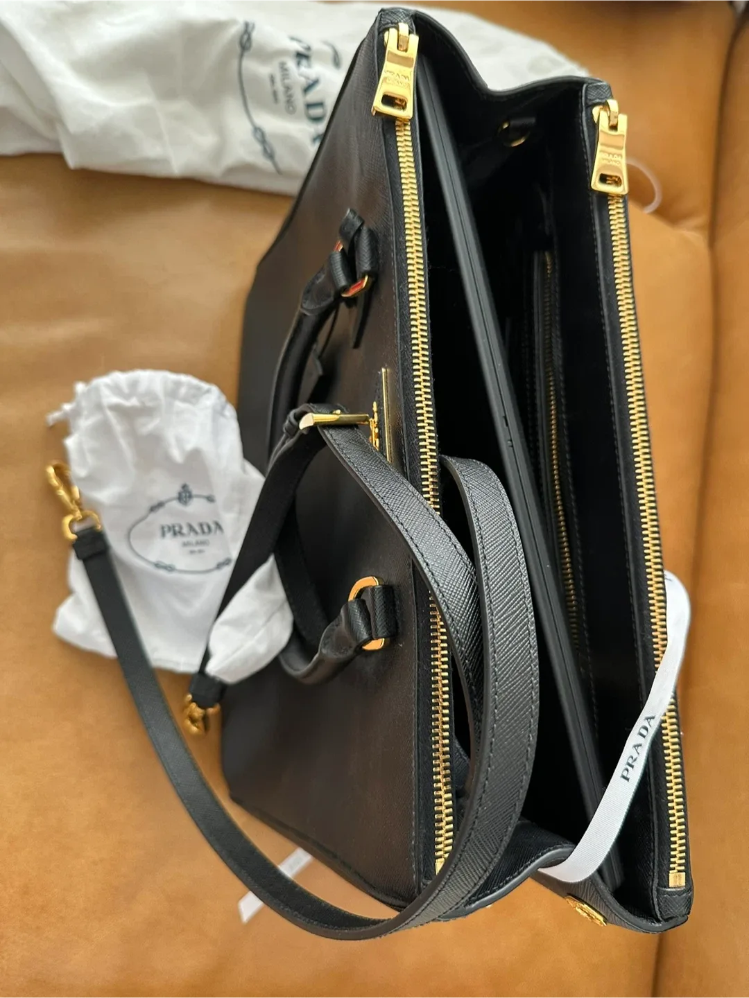 Prada Galleria LARGE Saffiano leather bag $5,000 image indicator(9)