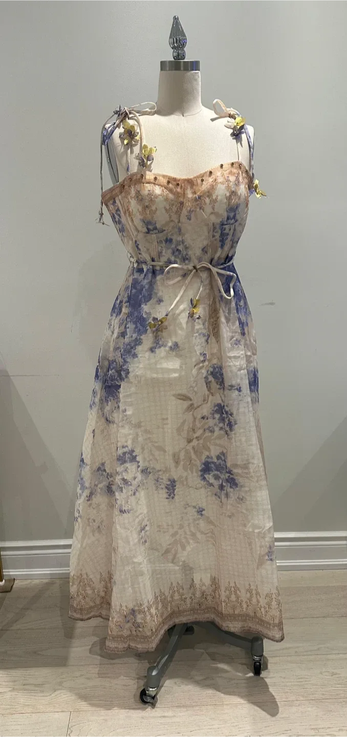 Floral Print Midi Dress S/M image indicator(2)