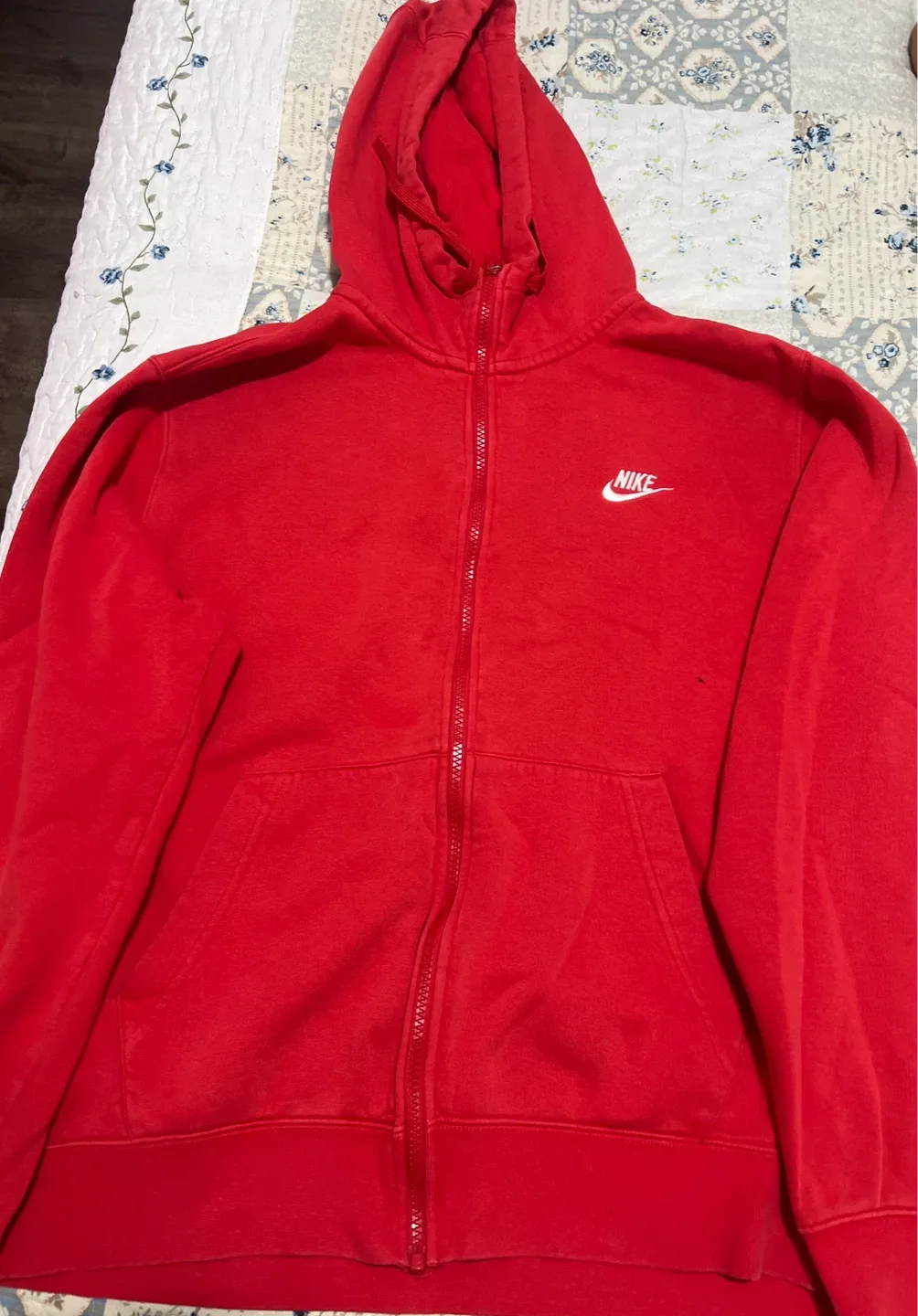 Nike Red Full Zip Hoodie