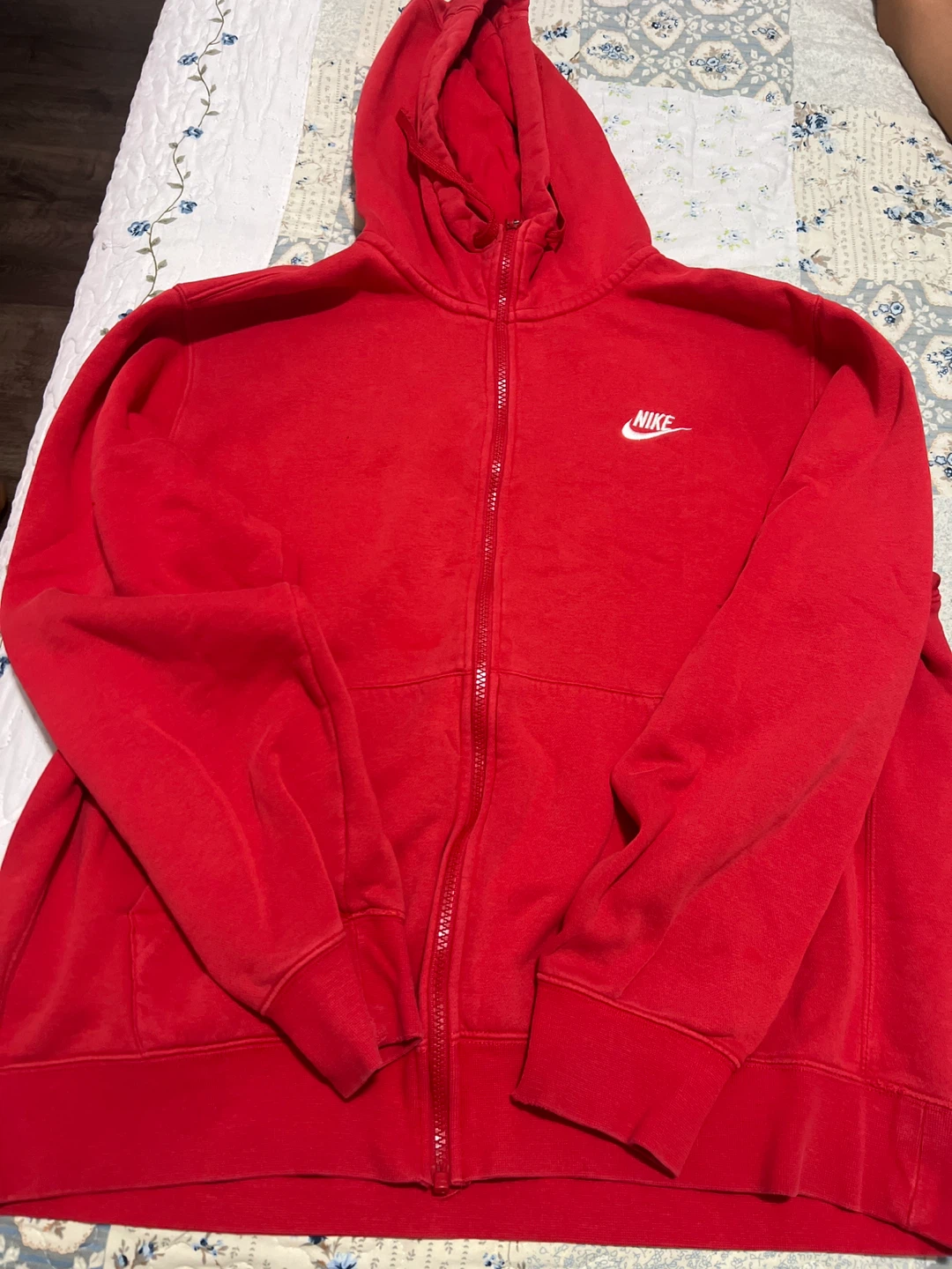 Nike Red Full Zip Hoodie - photo 2