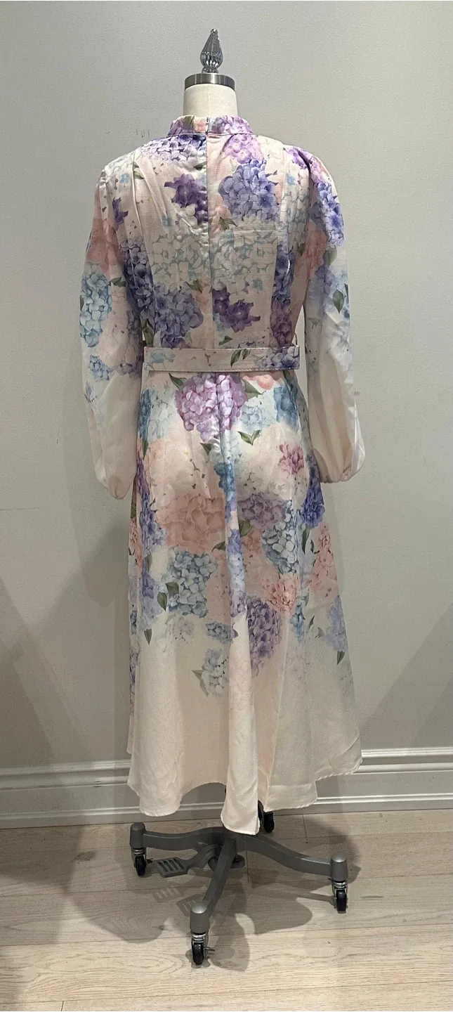 Floral Print Midi Dress S/M image indicator(3)