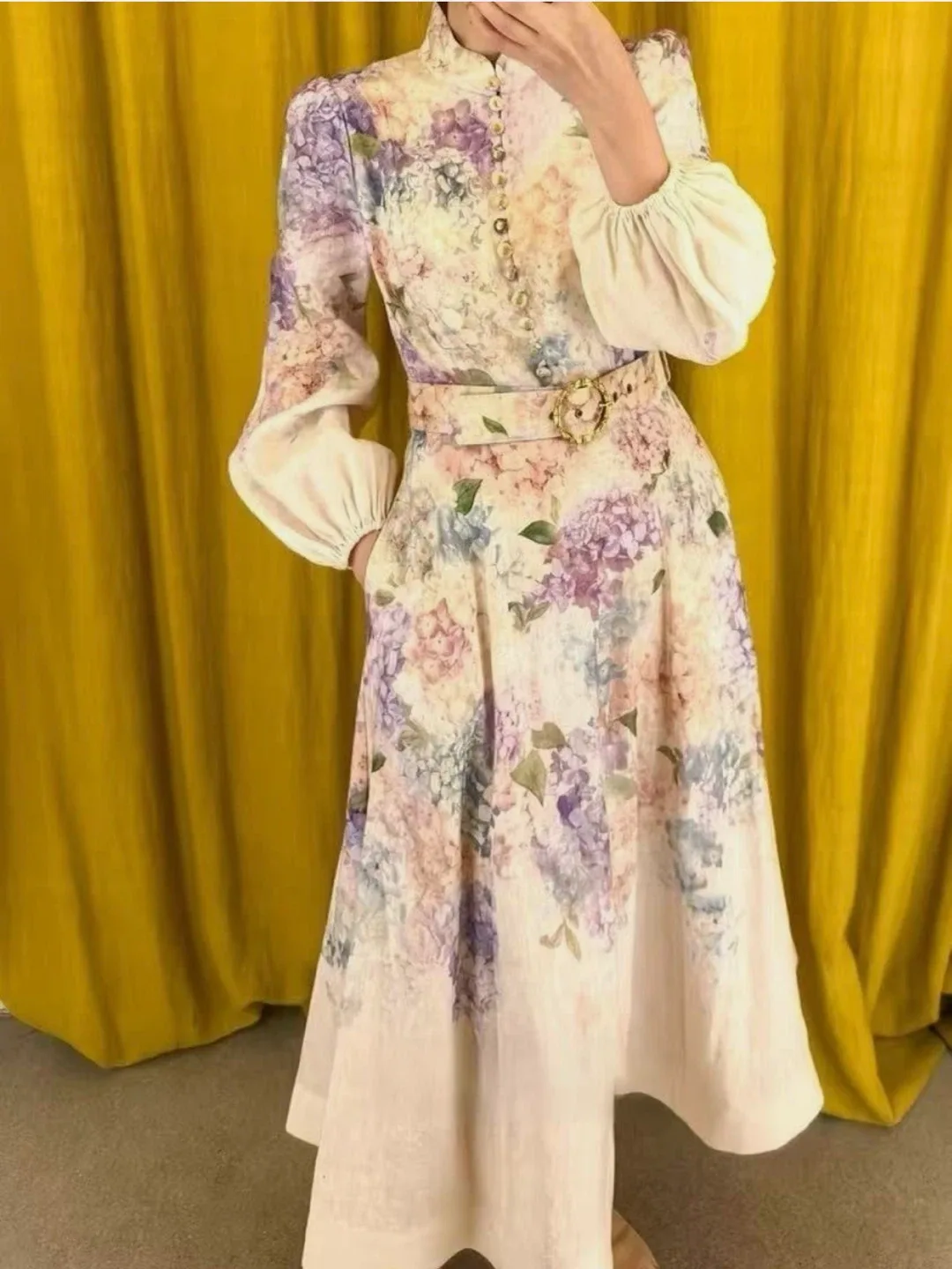 Floral Print Midi Dress S/M