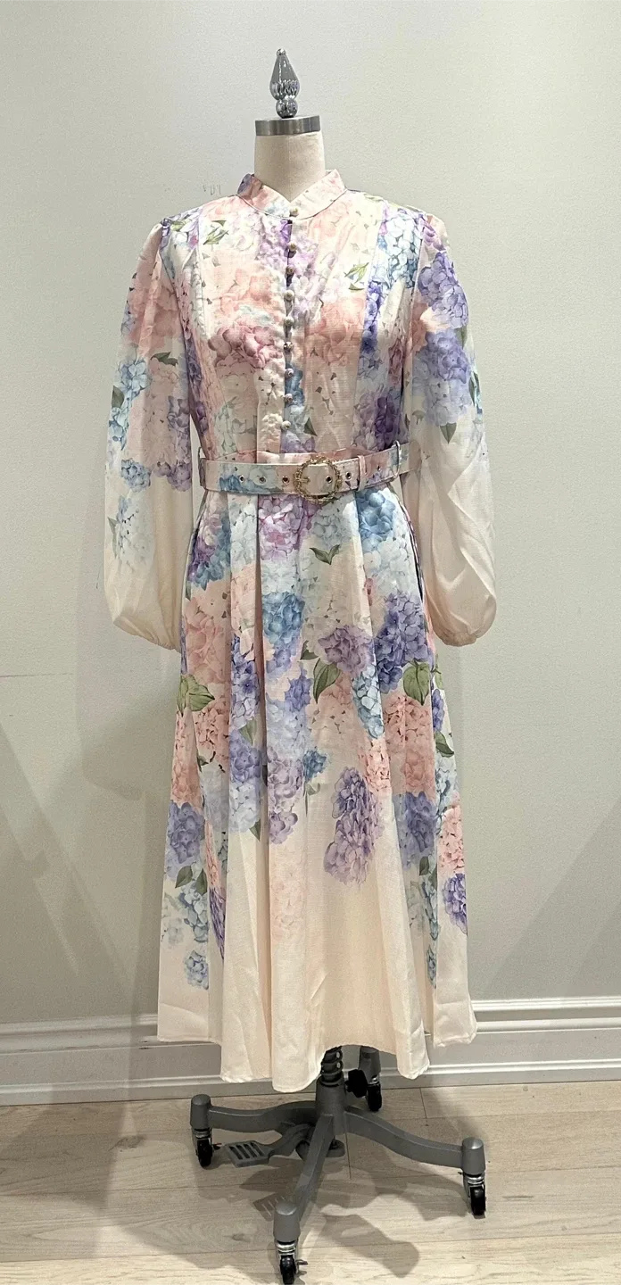 Floral Print Midi Dress S/M image indicator(2)