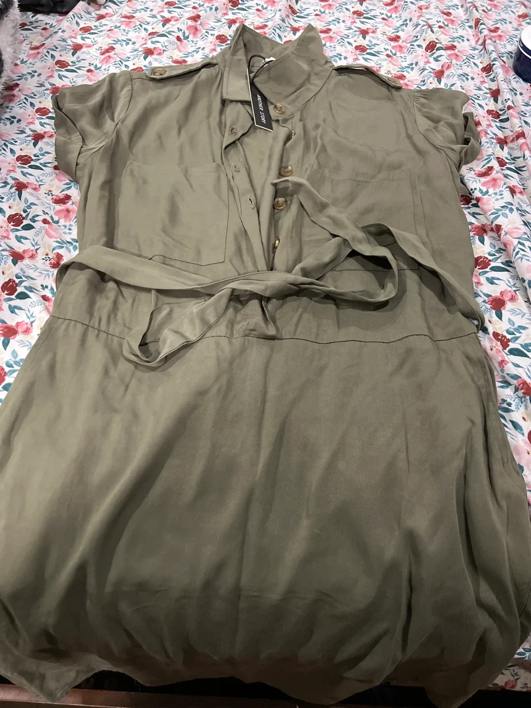 Another Story Olive Green Dress