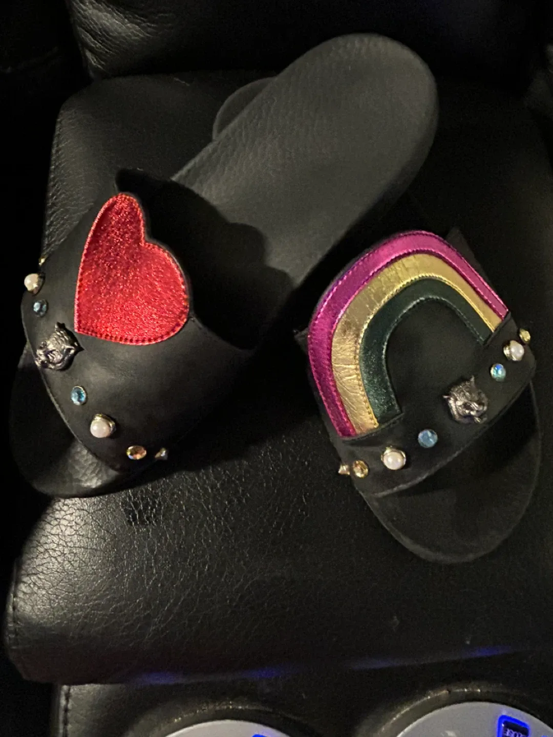 Gucci Slides with Heart & Rainbow image indicator(2)