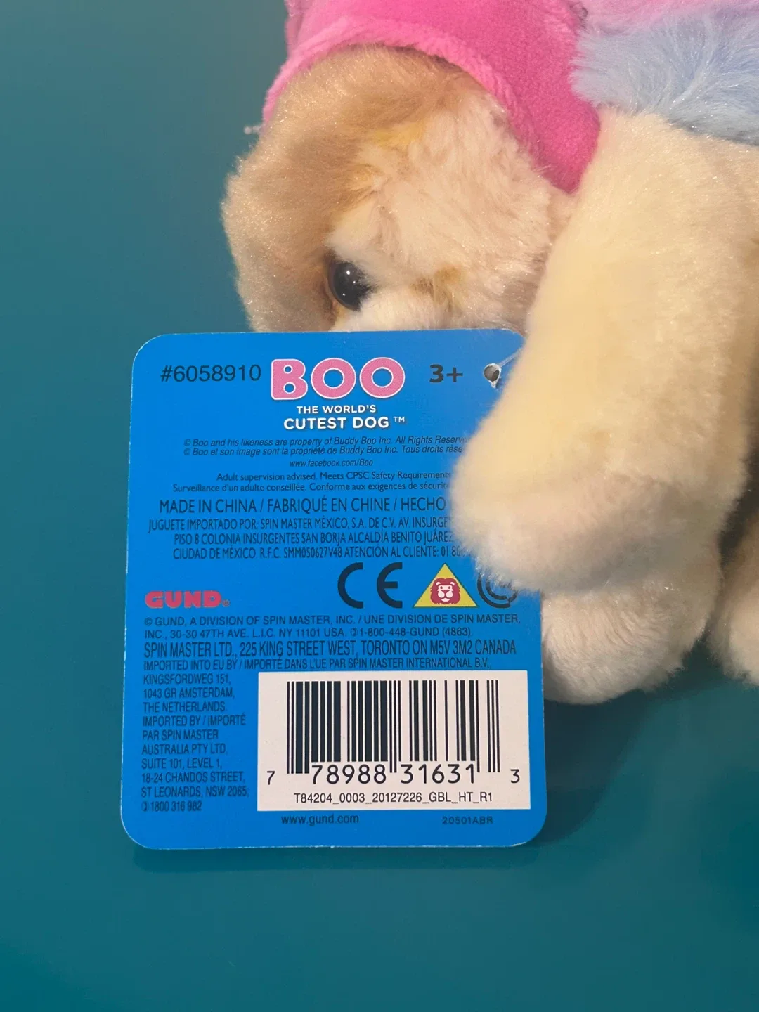 💖 RARE NEW GUND Boo “Snail Costume” Plush Collectible image indicator(6)