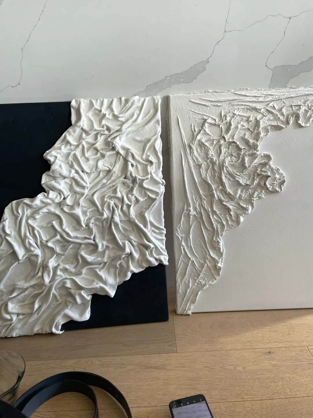 Abstract Textured Wall Art - Set of 2