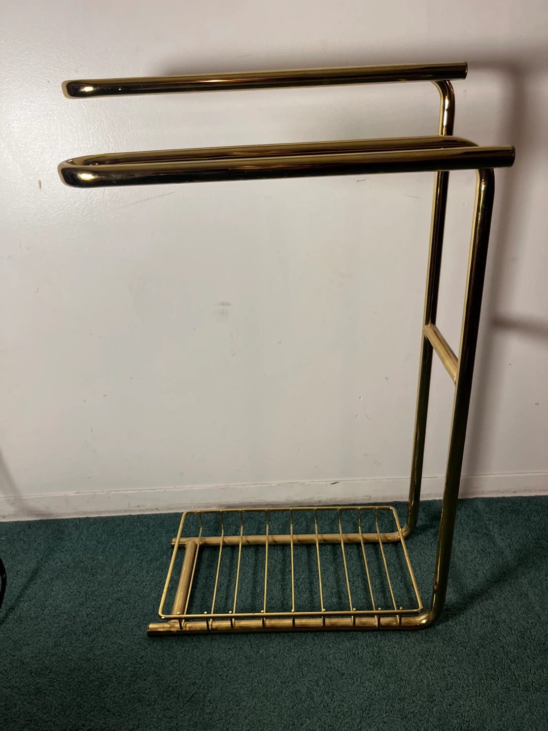 Gold Coloured Towel Rack