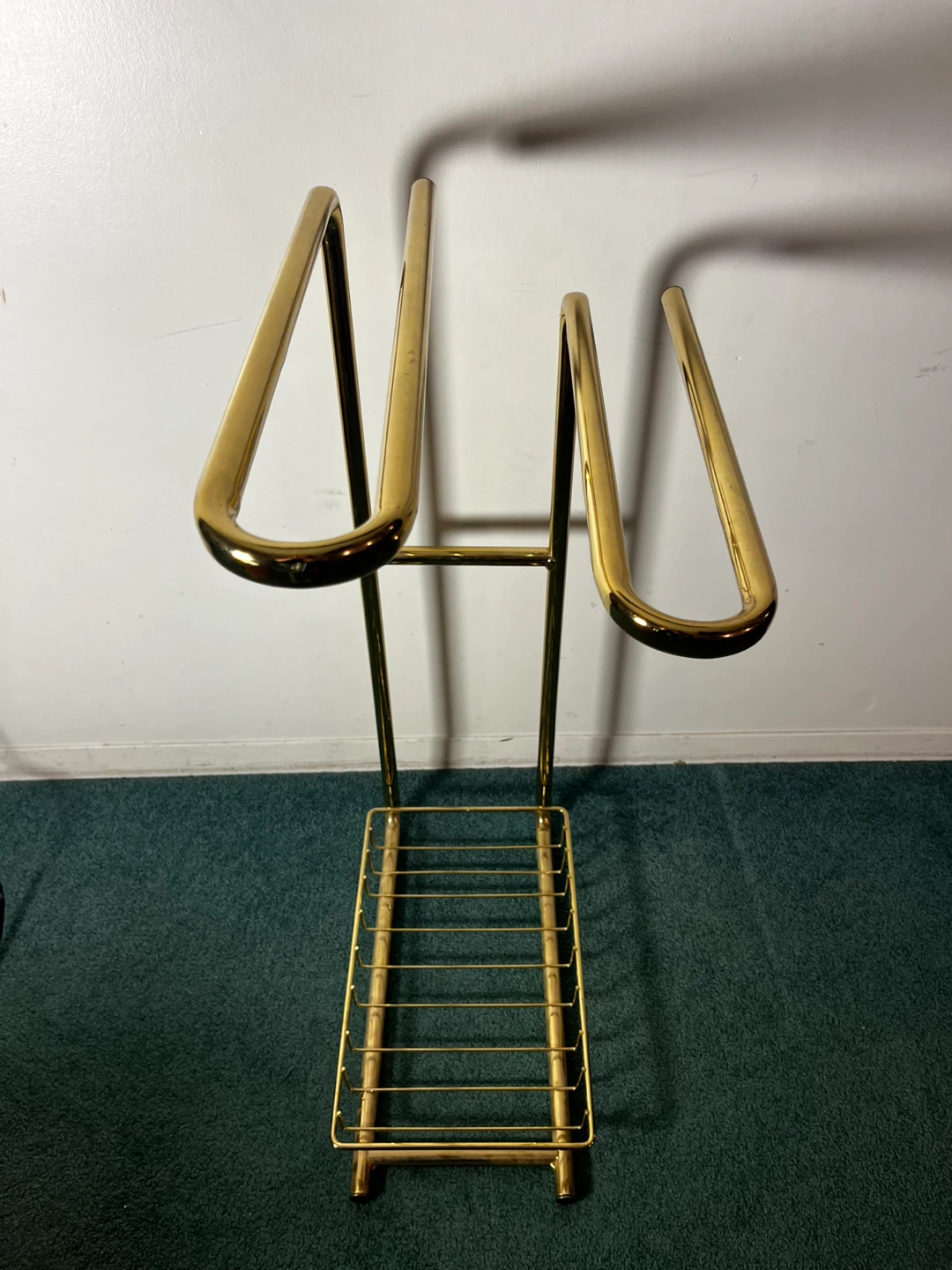 Gold Coloured Towel Rack - photo 3