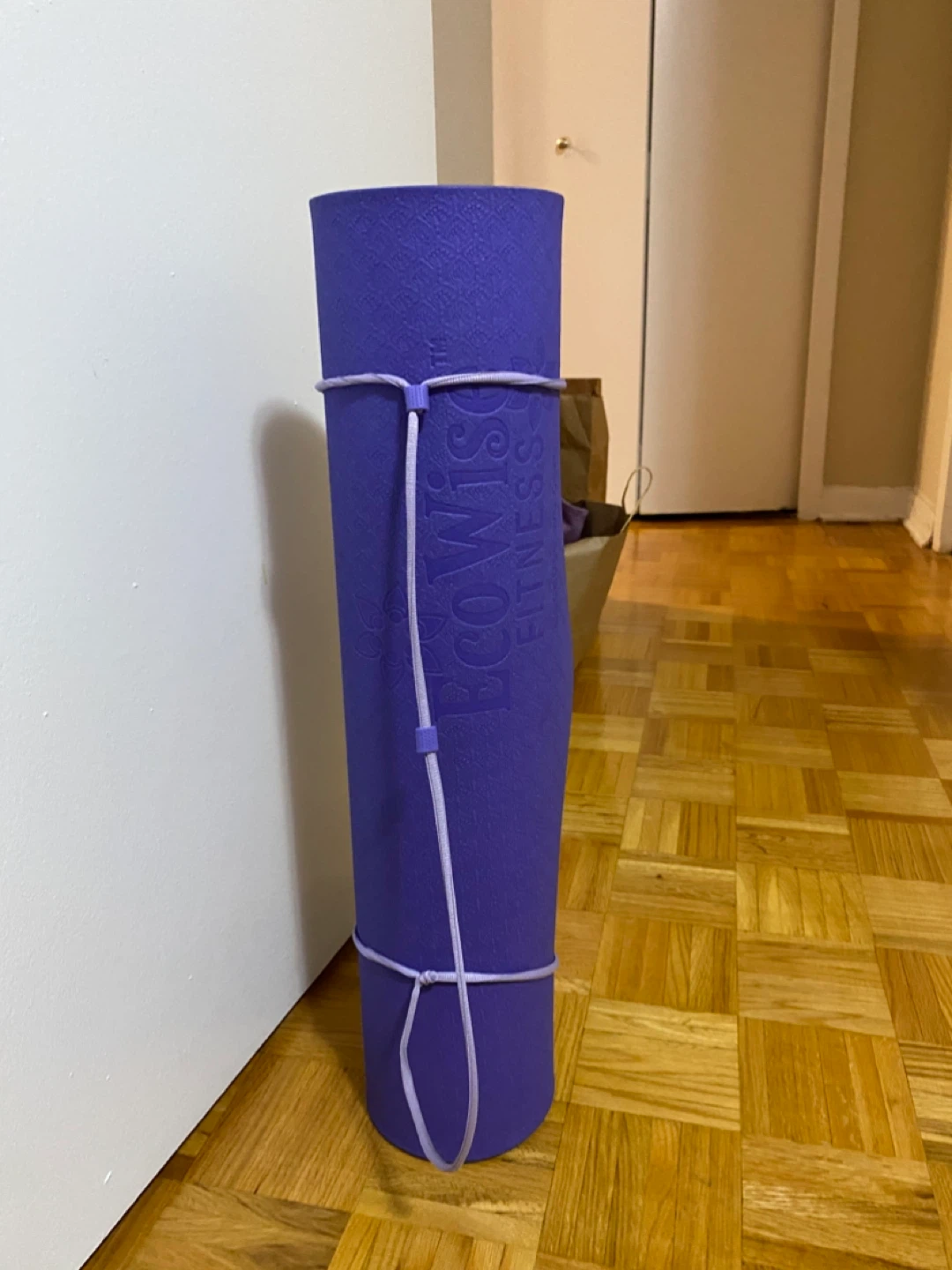 Purple yoga mat
