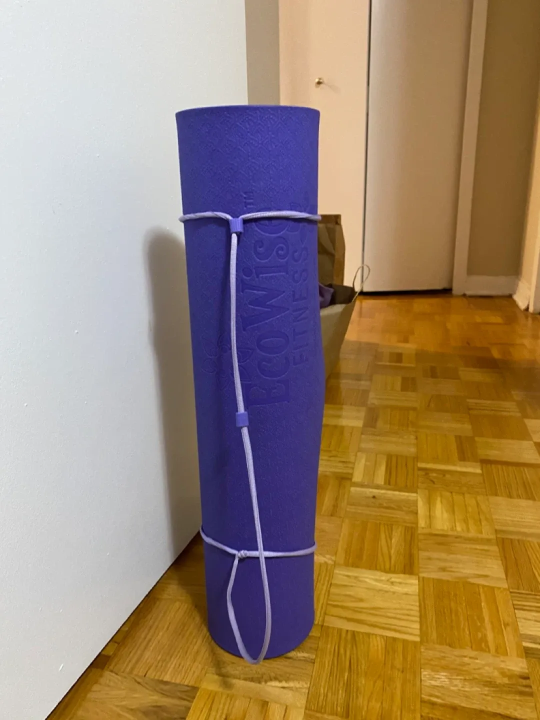 Purple yoga mat