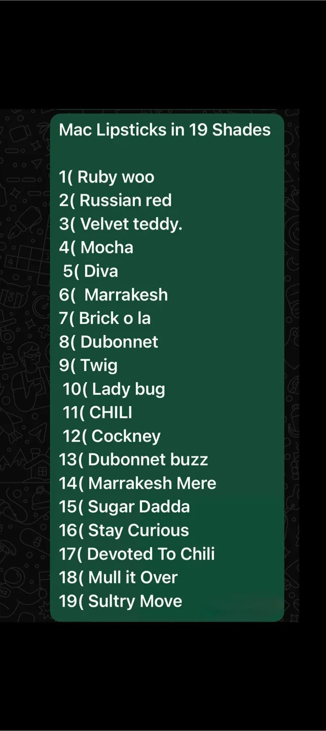 MAC Lipsticks 19 Shades Brand New in the Box image indicator(3)