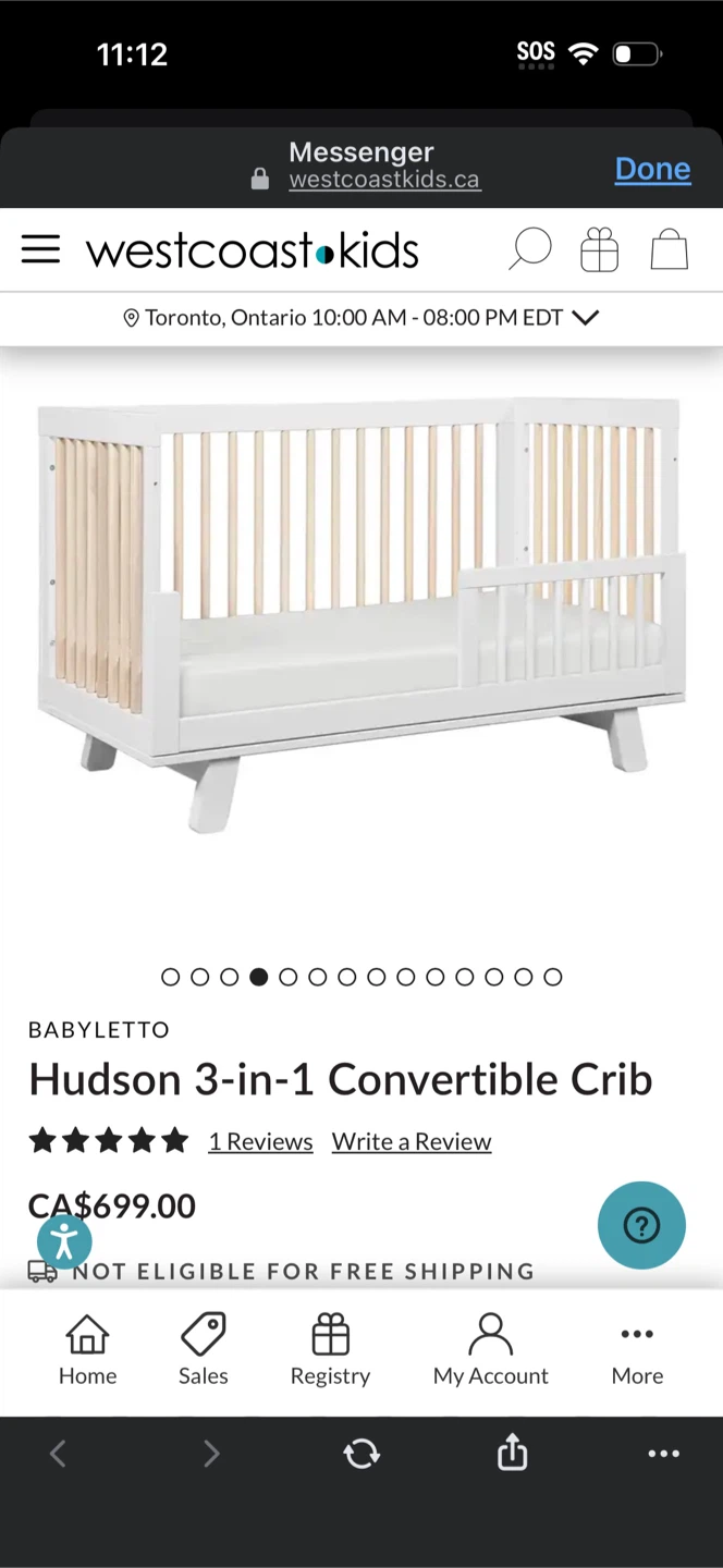 Babyletto Hudson 3-in-1 Convertible Crib - photo 2