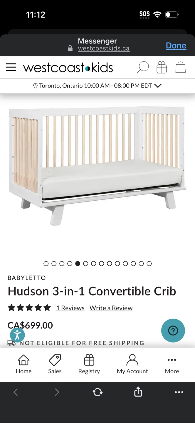 Babyletto Hudson 3-in-1 Convertible Crib - photo 3