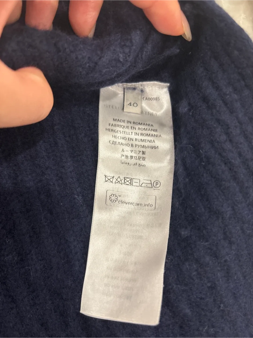 Stella McCartney Navy Blue Sweater - Size 40 image indicator(4)