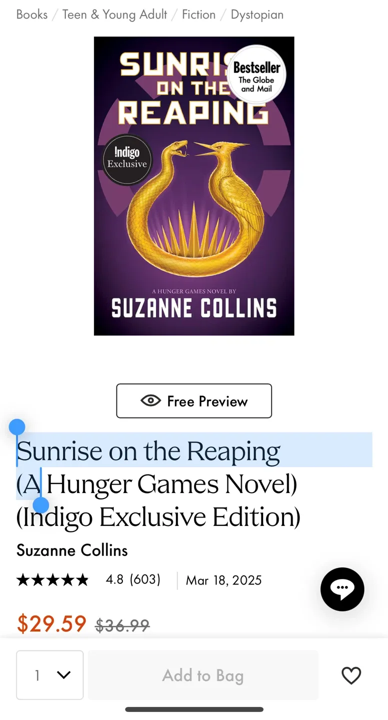 Brand New - Sunrise on the Reaping (Hunger Games) Book image indicator(4)