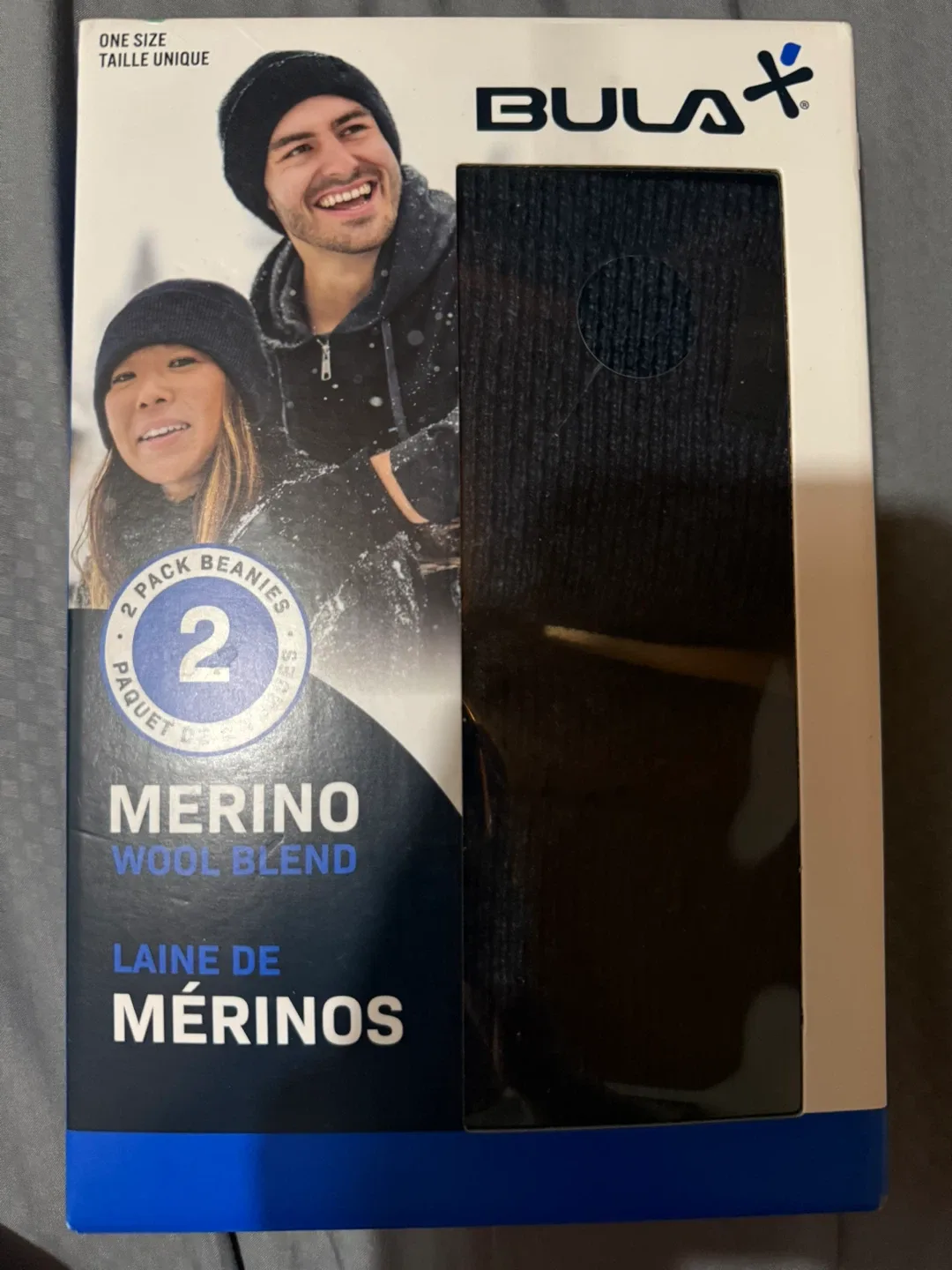 TWO Merino Wool Beanies