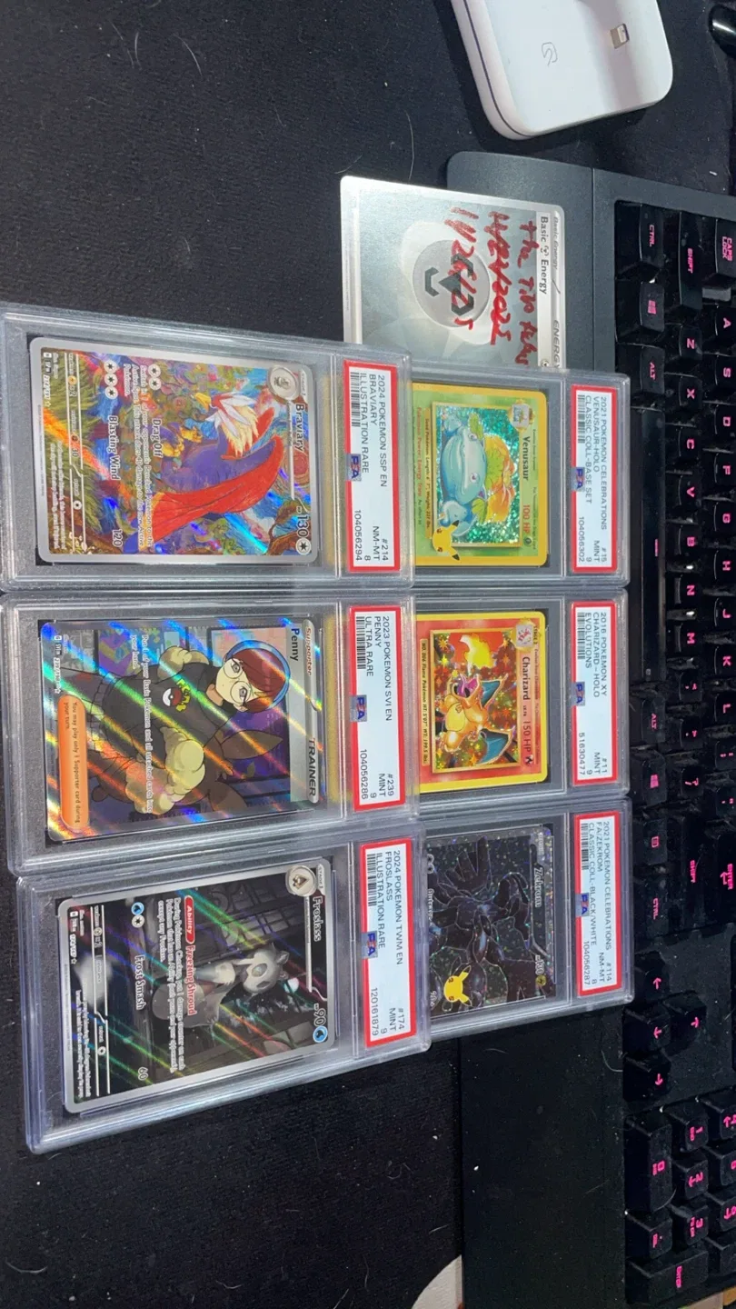 Psa 9-8s slabs pokemon