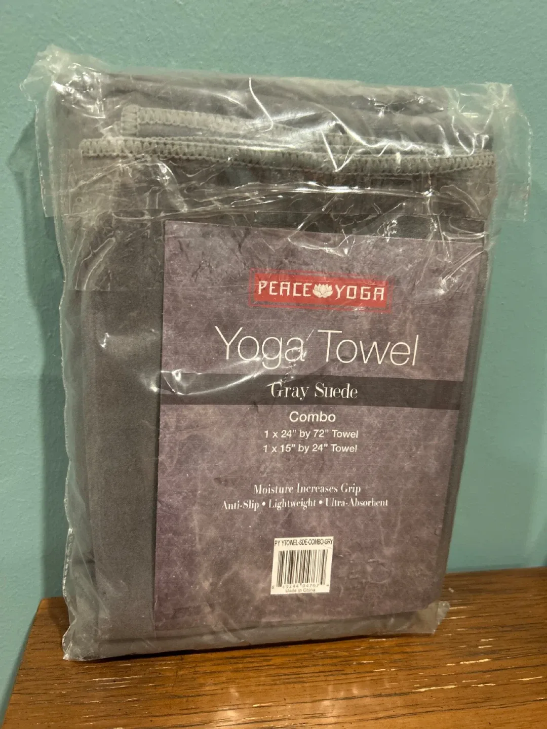 New Peace Yoga Gray Suede Towel Combo image indicator(3)
