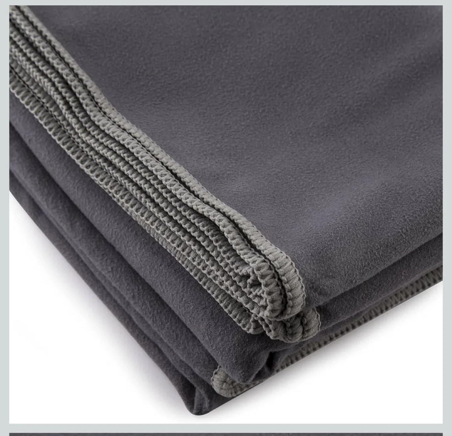 New Peace Yoga Gray Suede Towel Combo image indicator(2)