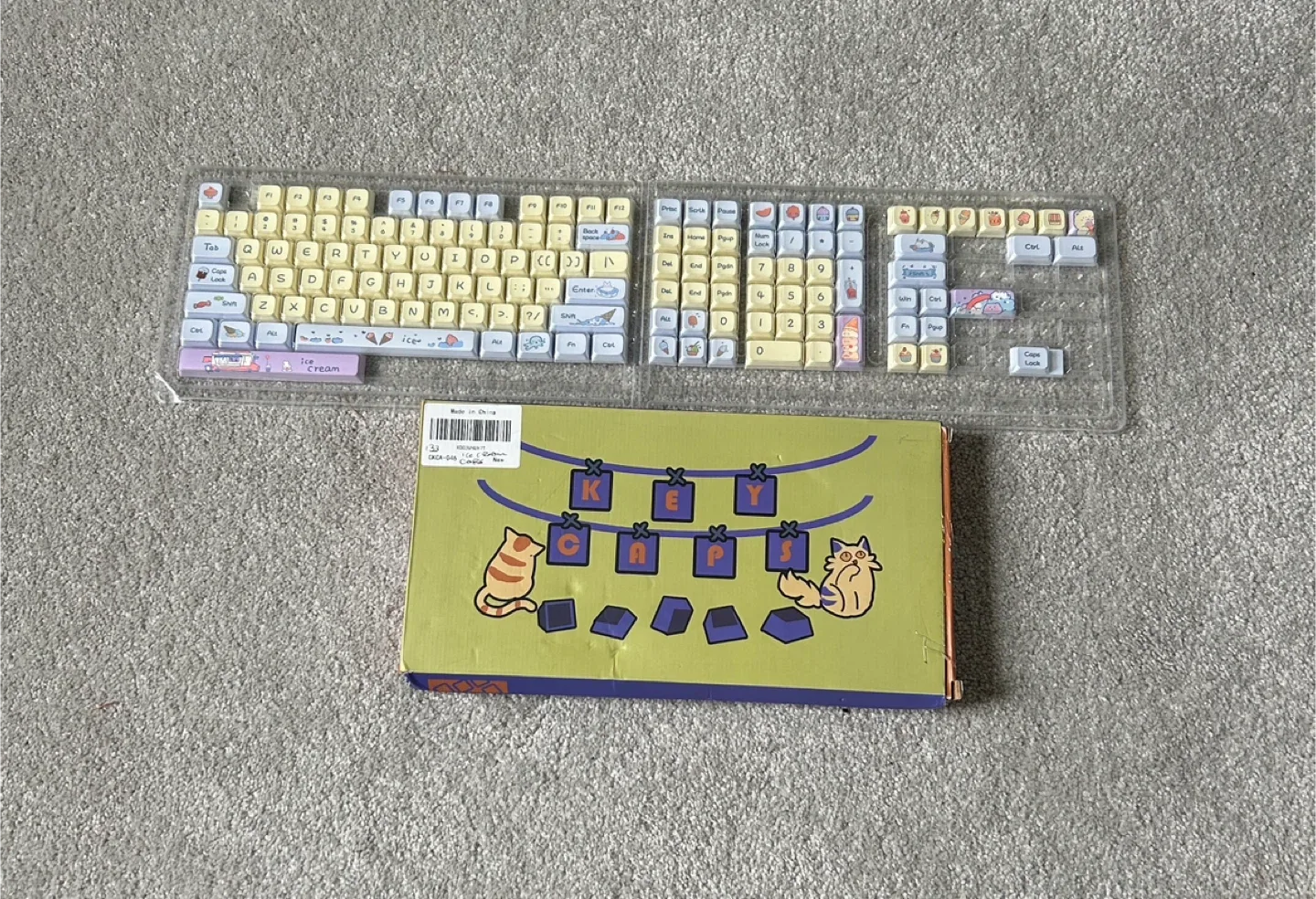 Ice Cream Keycap Set