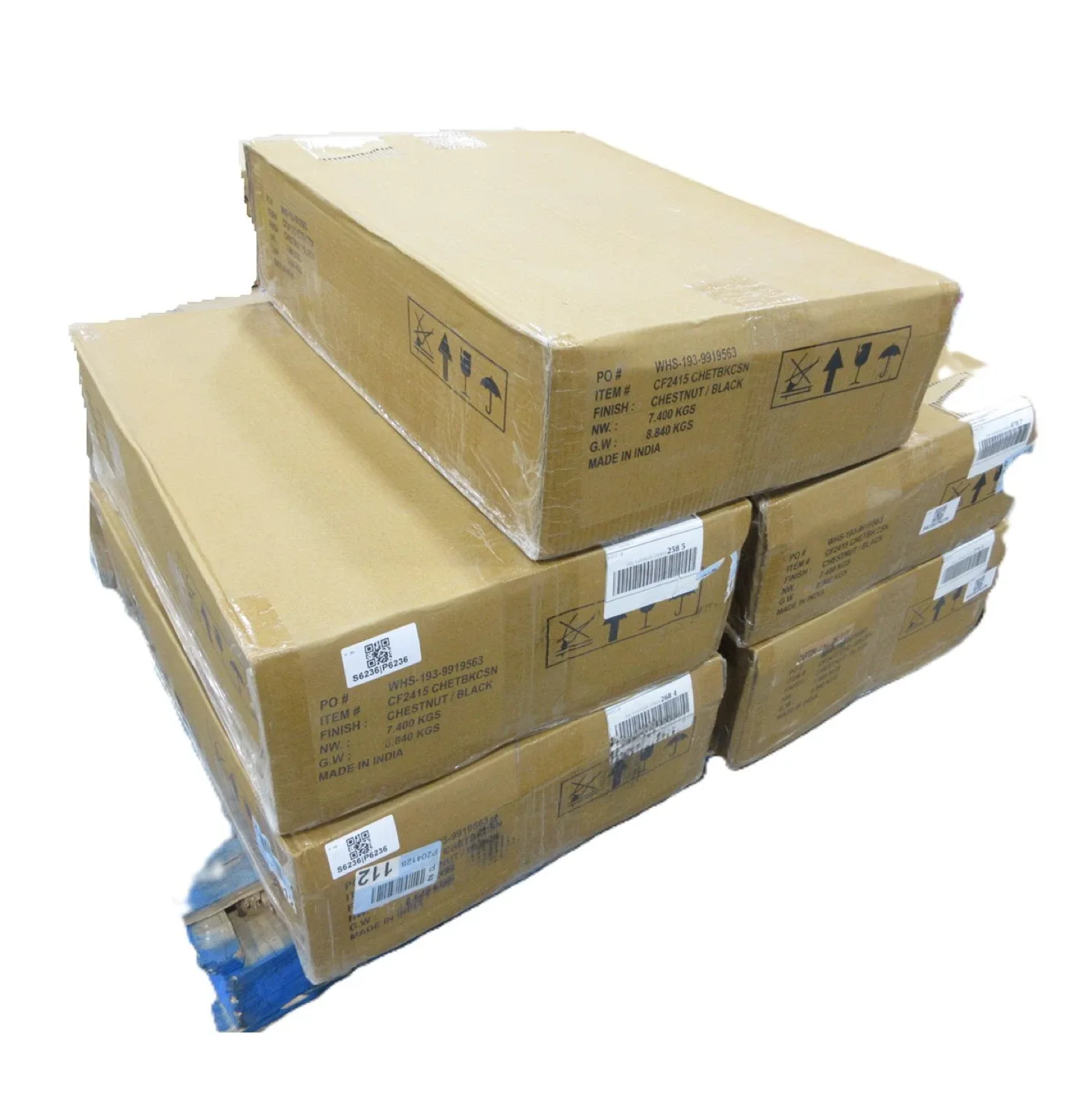 Chestnut/Black Bar Stools - New in Box! image indicator(2)