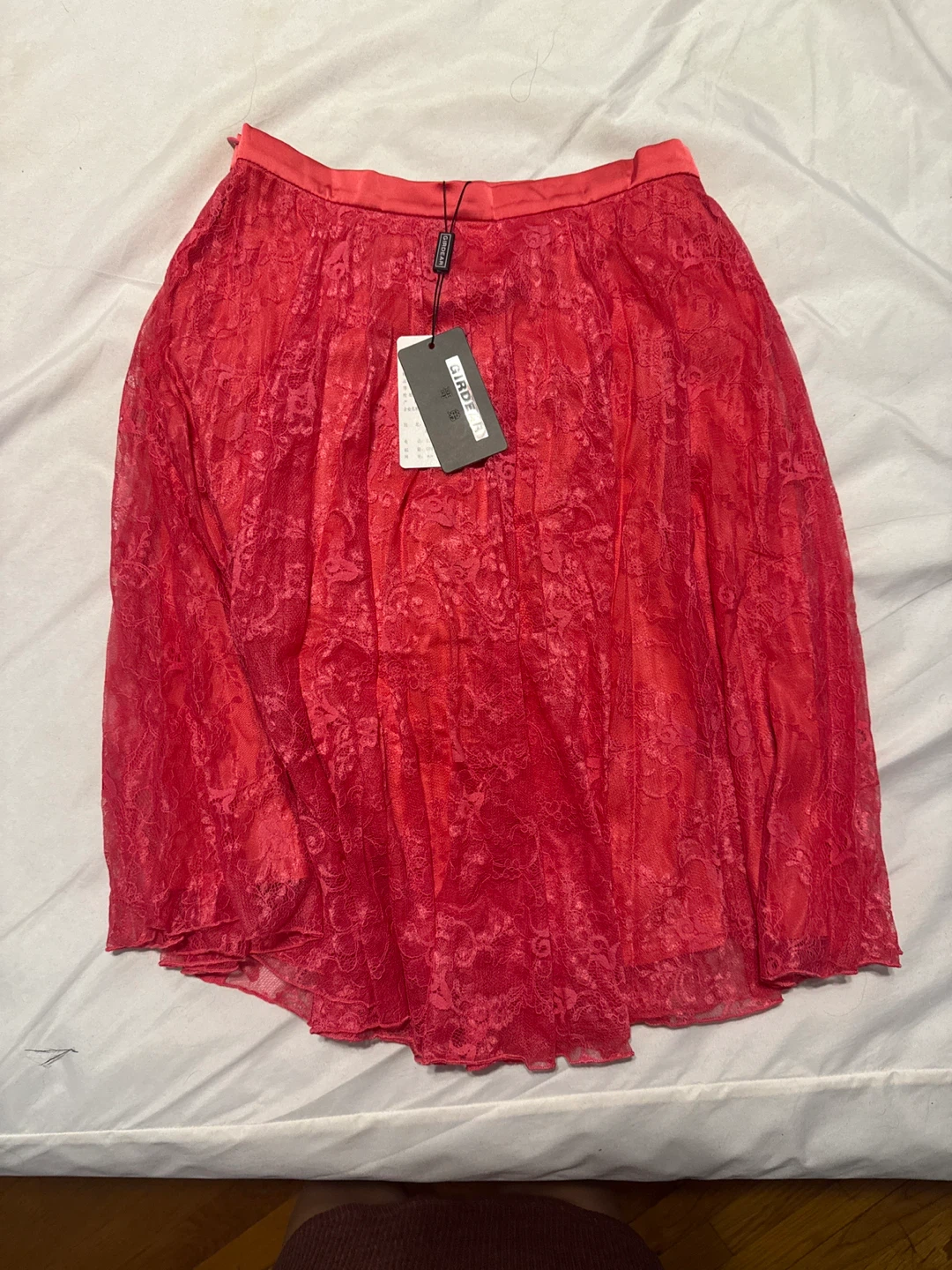 GIRDEAR Hot Pink Lace Skirt - photo 2