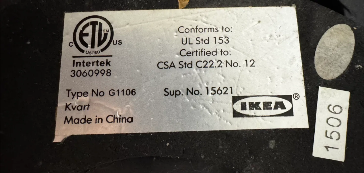 IKEA Kvart Floor Lamp - Black image indicator(5)