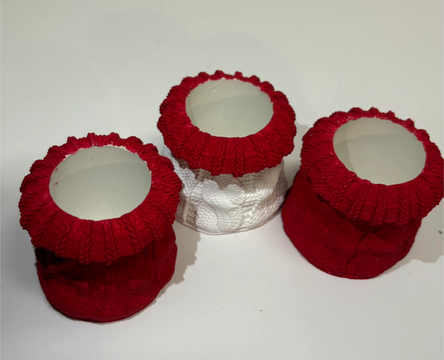 Handmade Knitted Texture trinket boxes - photo 4