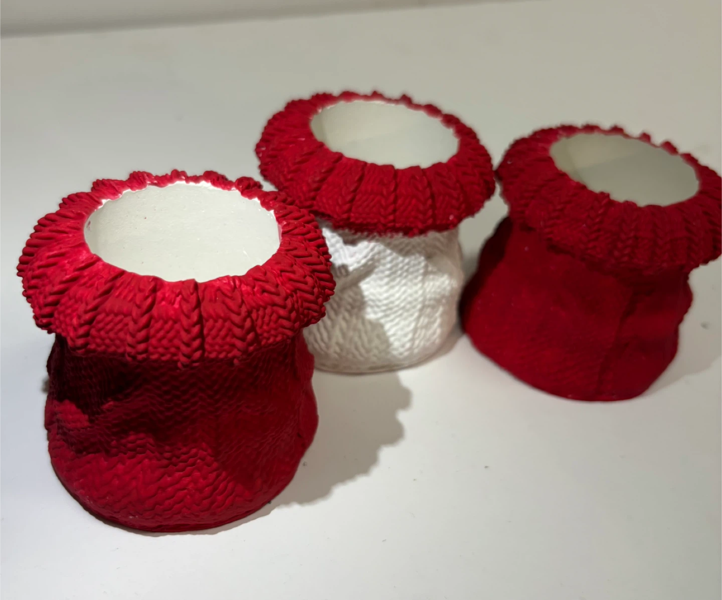 Handmade Knitted Texture trinket boxes - photo 5