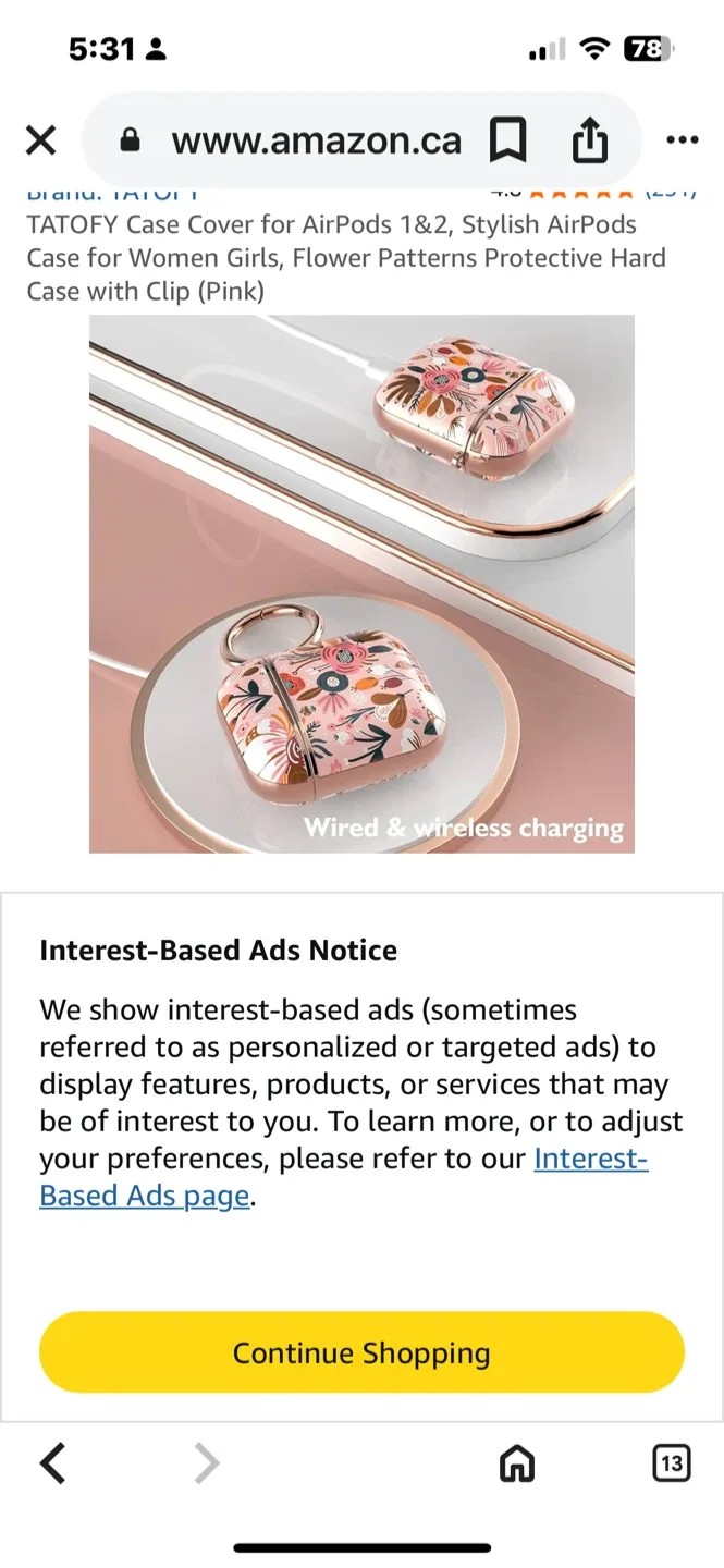 Airpods 4 Case - Flower Pattern, Pink image indicator(6)