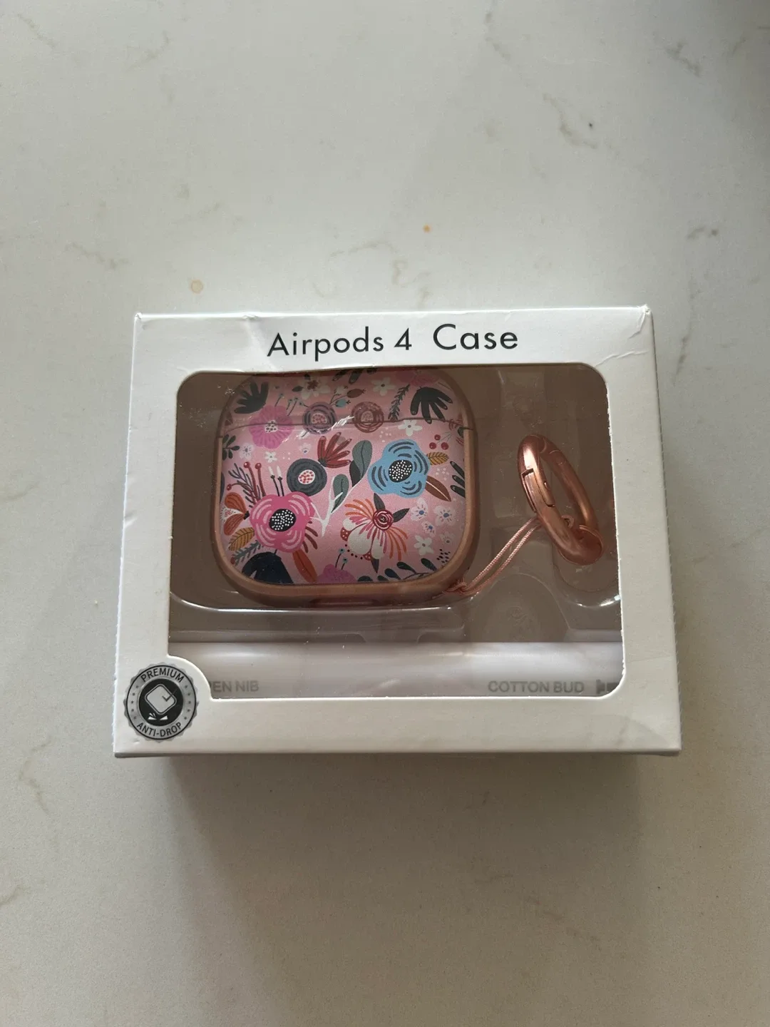Airpods 4 Case - Flower Pattern, Pink