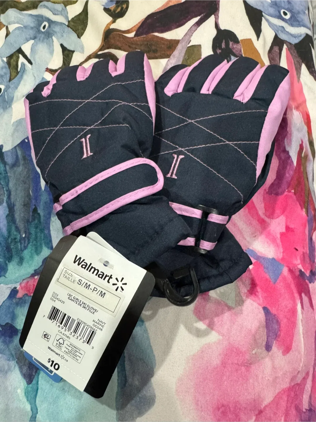 Walmart Girls Ski Gloves - Size S/M - New